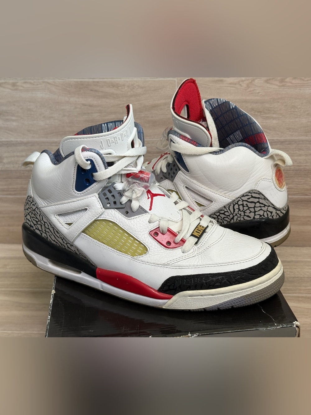 Air Jordan Spizike Mars Blackmon White Fire Red Black Mens 10